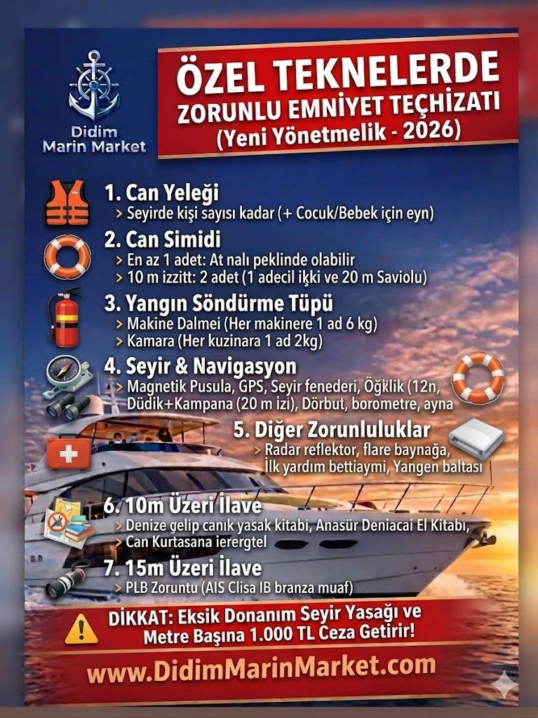 Teknede Bulundurulması Gerekenler-2026