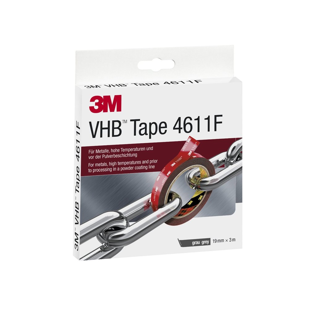 3M 4611 F ÇİFT TARAFLI AKRİLİK KÖPÜK BANT 19mmx3MT