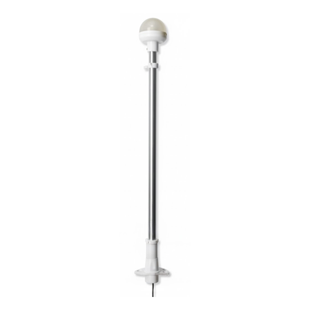 IŞIKLI BAYRAK DİREĞİ SOKETLİ 12V BEYAZ 60CM