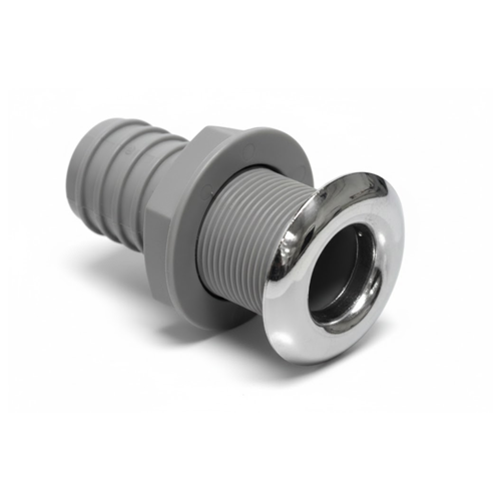 PLASTİK SİNTİNE ÇIKIŞI KROM FLANŞLI 17 MM