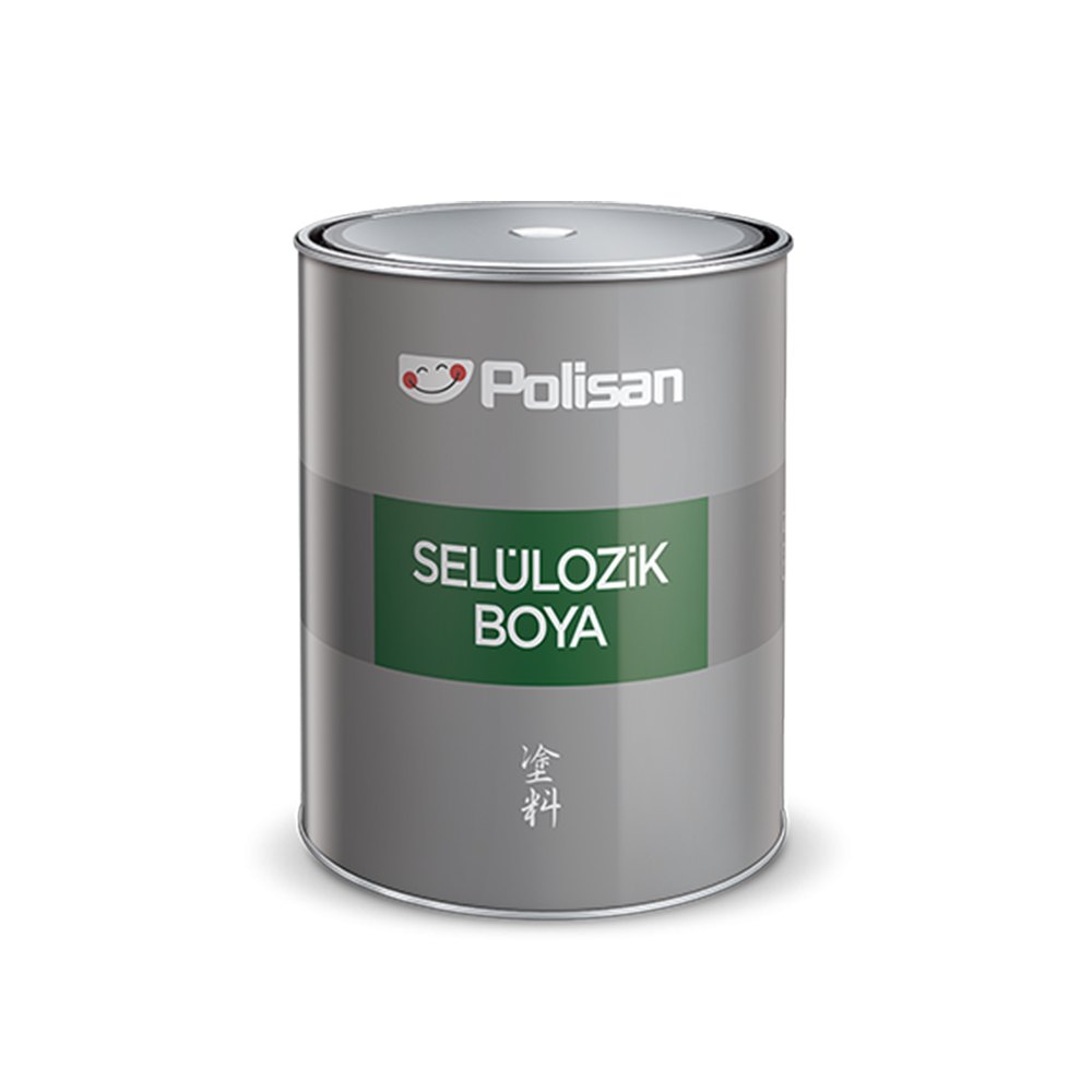 POLİSAN ENDÜSTRİYEL SELÜLOZİK BOYA MAT SİYAH  0,75KG