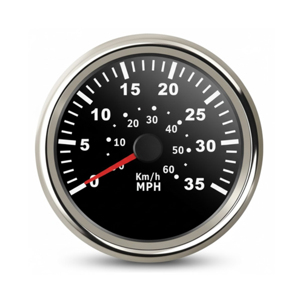 SÜRAT GÖSTERGESİ 55MPH 12/24V SİYAH