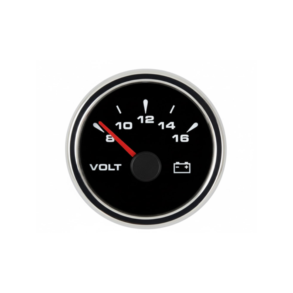 VOLTMETRE SİYAH GÖSTERGE 24V